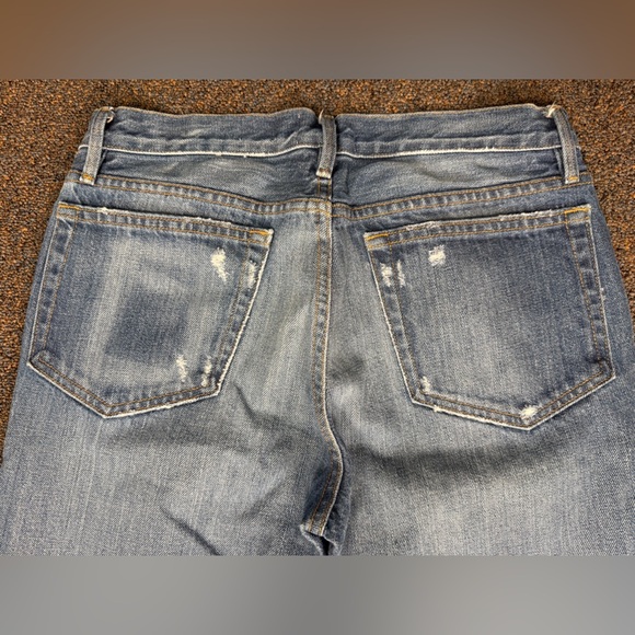 FRAME Men’s L'Homme Distressed Blue Jeans Raw Hem Size 30X30 Casual Retro Y2K - Picture 3 of 10